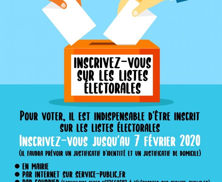 Listes électorales : inscrivez-vous dès maintenant !