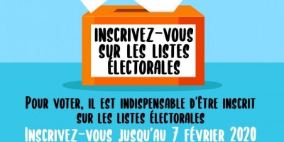 Listes électorales : inscrivez-vous dès maintenant !