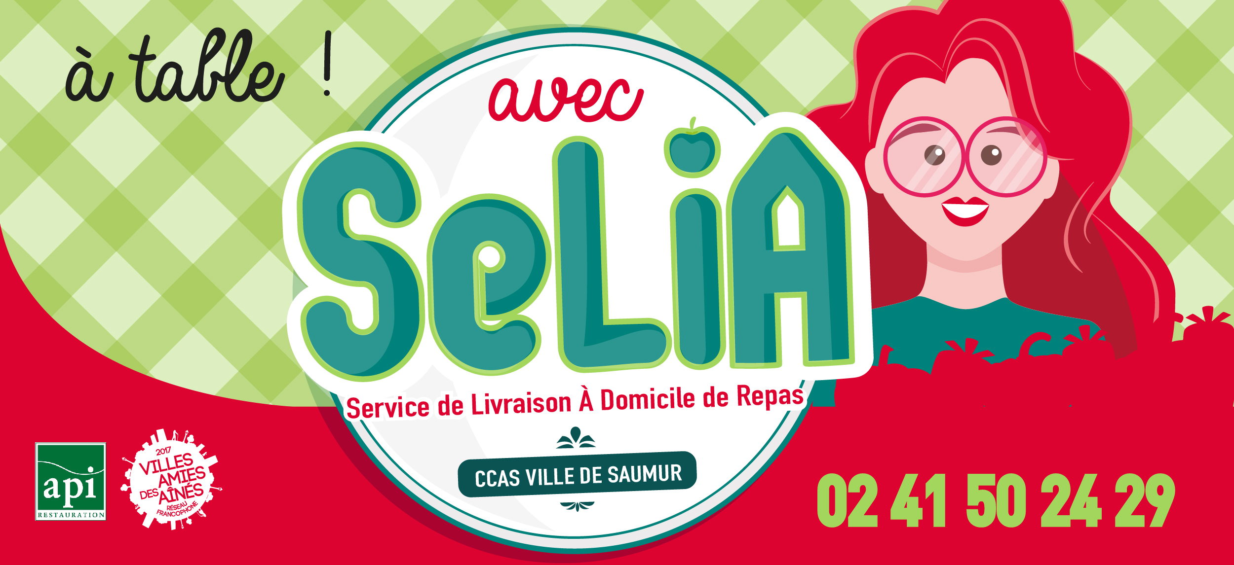 A table avec SeLiA ! Le service de livraison à domicile de repas du CCAS