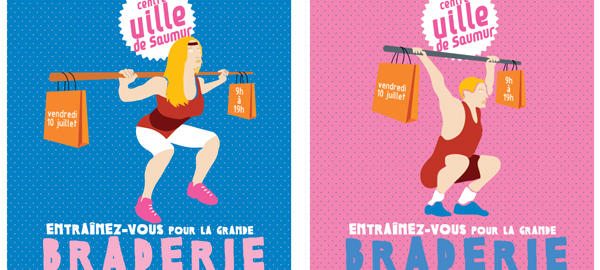 Braderie à Saumur le 10 juillet