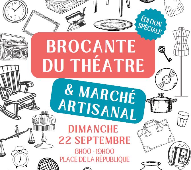 Brocante du Théâtre édition spéciale marché artisanal