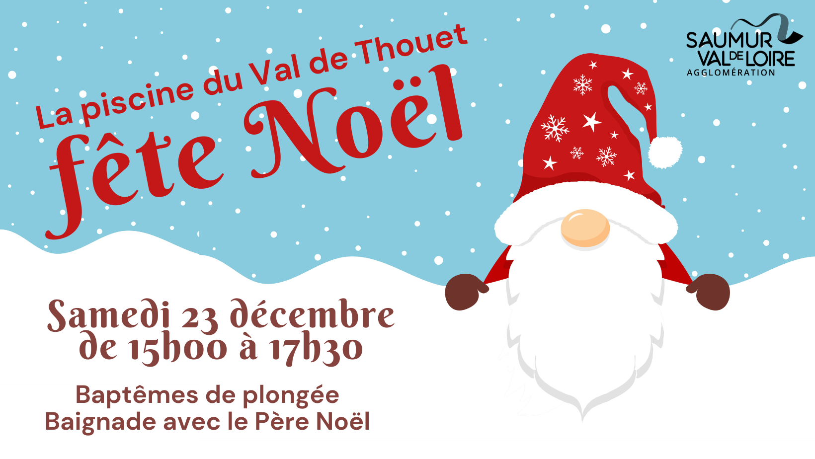 La piscine du Val de Thouet fête Noël