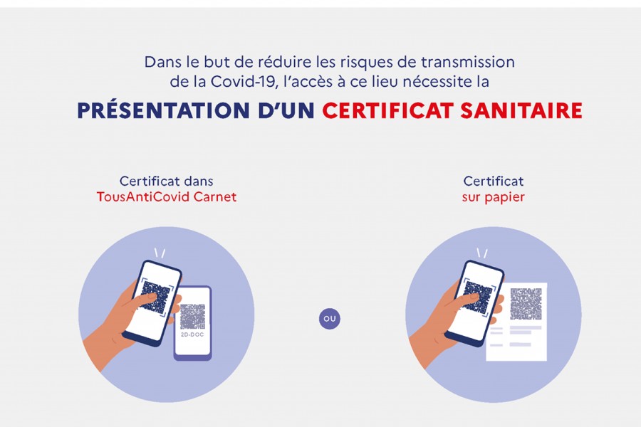 Application du pass sanitaire à compter du 21 juillet