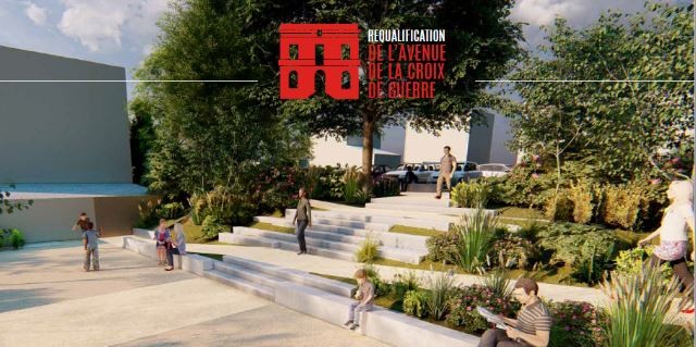 Requalification de l'avenue de la Croix de Guerre : poursuite des travaux