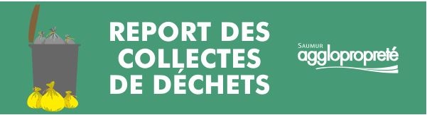 Report des collectes de déchets des vendredis 1er et 8 mai